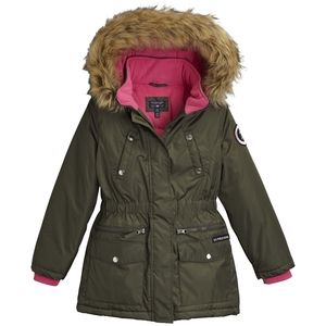 U.S. Polo Assn Olive Green Hooded Puff Jacket